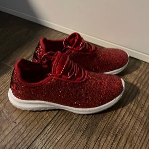 New Red Sparkle Sneakers